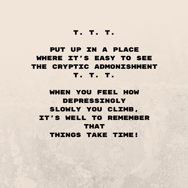 TTT - A poem by Piet Hein